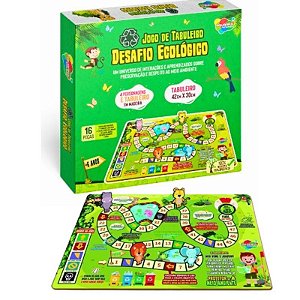 Jogo Tabuleiro Desafio Ecológico em MDF Brinquedo Educativo e Pedagógco Jogo  Infantil Jogo Criança 6 anos Meio Ambiente - GDkids Brinquedos Educativos e  Pedagógicos