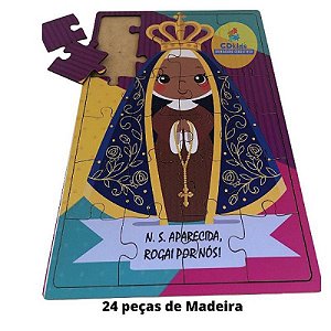 Quebra-cabeça Nossa Senhora Aparecida de 975 Peças em mdf