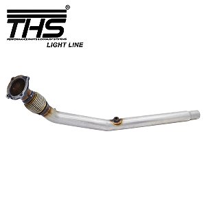 DOWNPIPE 2.5 POL. THS LIGHT LINE INOX 409 GOLF A3 1.8 20V TURBO