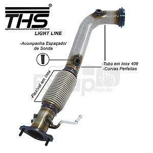 DOWNPIPE THS INOX 409 FORD FUSION AWD FWD ECOBOOST ATÉ 2016