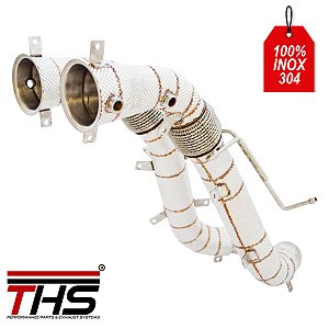 DOWNPIPE THS INOX MCLAREN 600LT 2018 EM DIANTE