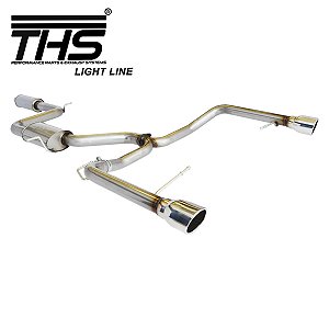 KIT ESCAPAMENTO ESPORTIVO THS EM INOX 409 JETTA GLI CAT BACK 05-2022/....