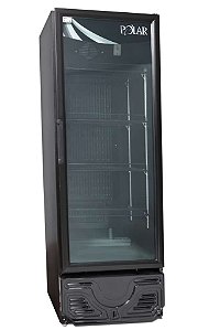 EXPOSITOR VERTICAL VISA COOLER POLAR BLACK GOURMET 127W