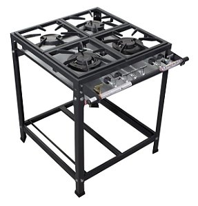 FOGÃO INDUSTRIAL 04 BOCAS DE BAIXA PRESSÃO PRIME