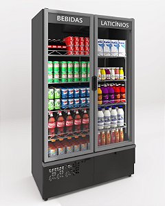 EXPOSITOR VERTICAL REFRIGERADOR POLAR 2 PORTAS EVP115 127V