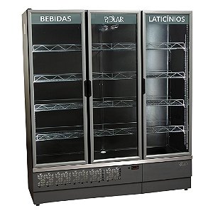 EXPOSITOR REFRIGERADOR POLAR 3 PORTAS EVP170 127V