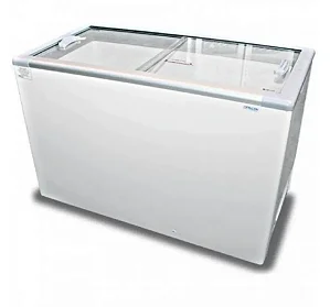 FREEZER HORIZONTAL FRICON TAMPA DE VIDRO 411 LITROS HCED 411 V BRANCO 127V