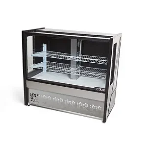 VITRINE CONFEITARIA POLAR 1,25M PRETO PLATINUM PVRT-125 127V