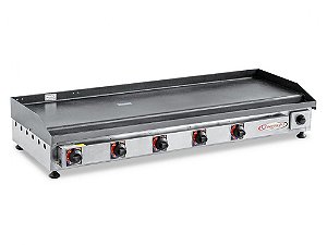 CHAPA PROFISSIONAL PARA LANCHE INOX 130x45CM A GÁS ITAJOBI FOGÕES