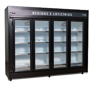 EXPOSITOR REFRIGERADO AUTO SERVIÇO POLAR 2,50m 4 PORTAS 220V PEVCA-250