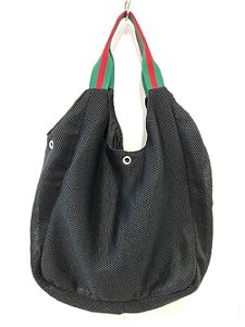 black suede slouch bolsa