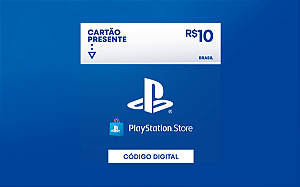 Cartão Virtual PlayStation Store R$10