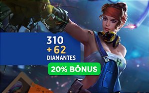 Free Fire - 310 Diamantes + 20% de Bônus