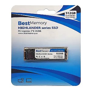 SSD M.2 512gb Best Memory Highlander Nvme 1500mbps