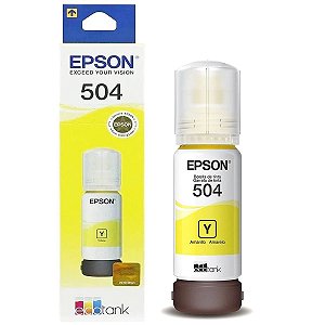 Refil Tinta Original Epson T504420 Amarelo 70ml