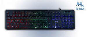 Teclado Gamer Usb Exbom BK-155C Multi RGB