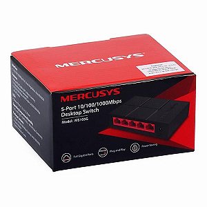 Switch Rede 05p Mercosys Ms105g 1000mbps Gigabit