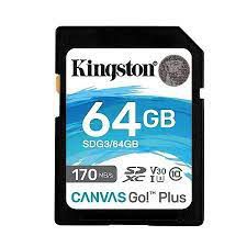 Memory Card Sd 64gb Kingston Go Plus U3 V30 4k 170mb/S