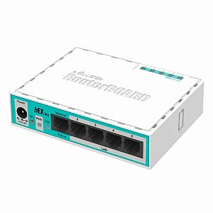 Switch Roteador Rede 05p Mikrotik Rb750r2 Hex Lite 64mb