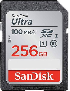 Memory Card Sd 256gb Sandisk Ultra U1 Cl 10 100mb/S
