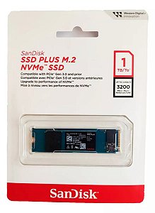 SSD M.2 1tb Sandisk Plus Nvme 2280
