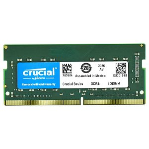 Memória Notebook DDR4 8gb Crucial 3200mhz SODIMM