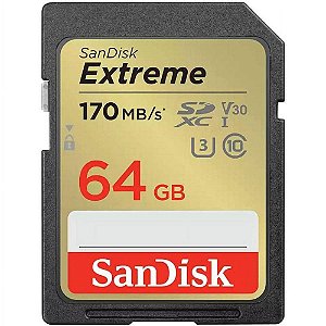Memory Card Micro SD 64gb Sandisk Extreme U3 4K 170Mbps