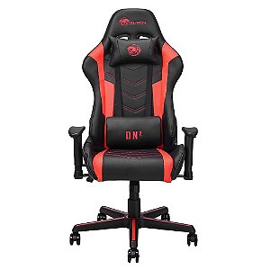 Cadeira Gamer Draxen DN2 Preto e Vermelho Reclinável