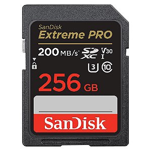 Memory Card Micro Sd 256gb Sandisk Extreme Pro U3 V30 4k 200mbps