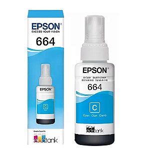 Refil Tinta Original Epson T664220 Cian 70ml