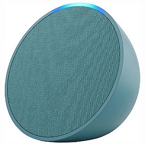 Caixa Som Smart Speaker Alexa Echo Pop Azul