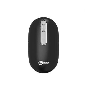 Mouse Sem Fio Lecoo WS207 Recarregável Preto