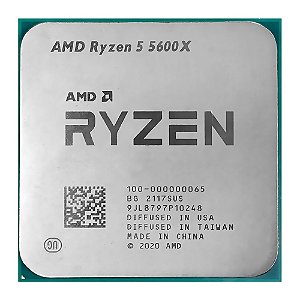 Processador AMD AM4 Ryzen R5 5600X 4,6ghz 35mb S/ Video OEM
