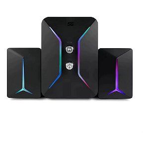 Caixa Som Gamer Eletromex EL-6008 RGB