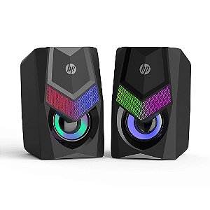 Caixa Som Gamer USB HP DHE-6000 6w Rms Led RGB