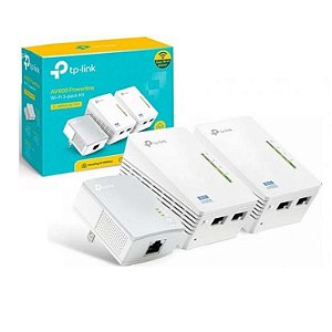 Repetidor Power Line TP-Link WPA4220T AV600 C/ 03 pçs
