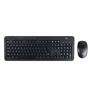 Combo Teclado Mouse Sem Fio Multilaser TC250 Preto