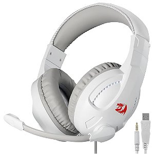 Fone Headset Gamer P3 Redragon H211W-RGB Cronus Branco