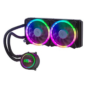 Water Cooler 240mm Dex DX-240C Led RGB Preto