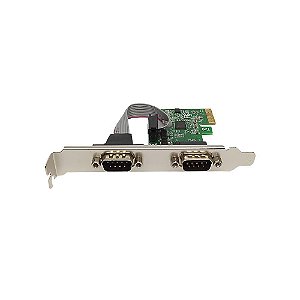 Placa Pcie Serial 02 portas DB9 Low Profile