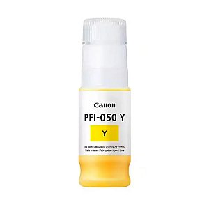 Refil Tinta Canon PFI-050 TC-20 TC-21 Amarelo 70ml