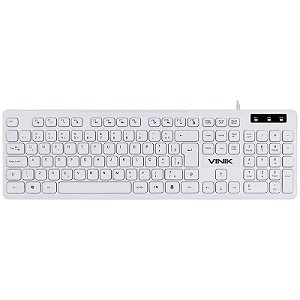 Teclado Usb Vinik Slim TCB200 Branco