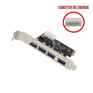 Placa Pcie Mini Usb 3.0 04 Saidas