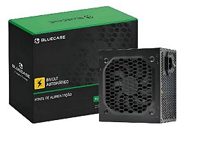 Fonte Atx 600w Bluecase BLU600-ATPS Bivolt Auto Preto