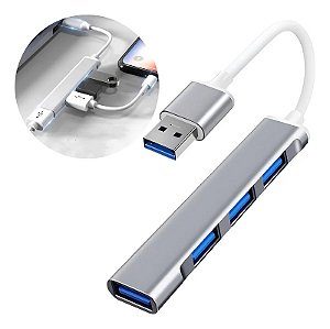 Hub Usb 04 Portas Usb 3.0 Metal Slim