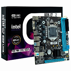 Placa Mãe 1150p Goline GL-H81M-G2 M.2 Ddr3 Hdmi Lan Gigabit