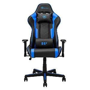 Cadeira Gamer Draxen DN2 Preto e Azul Reclinável