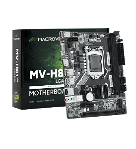 Placa Mãe 1150p Macrovip MV-H81.V2 M.2 Hdmi Vga DDR3 Lan Gigabit