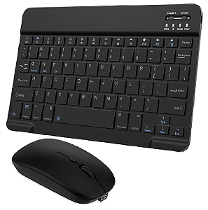 Combo Teclado Mini Mouse Sem fio Bluetooth Wireless OEM