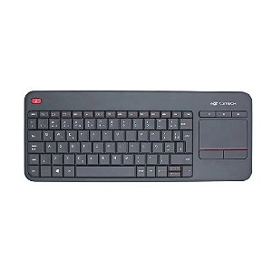 Teclado Sem Fio Touch Pad C3Tech K-WT200BK Preto